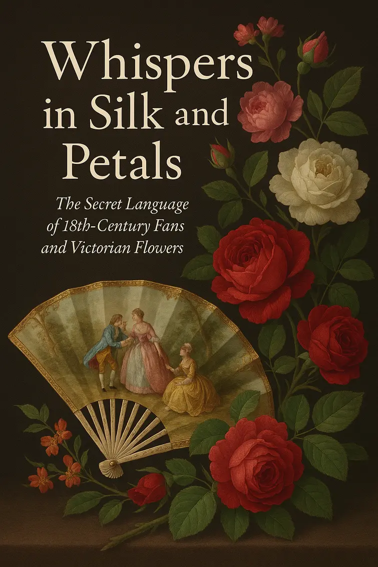 Read more about the article Whispers in Silk and Petals: The Secret Language of 18th‑Century Fans and Victorian Flowers